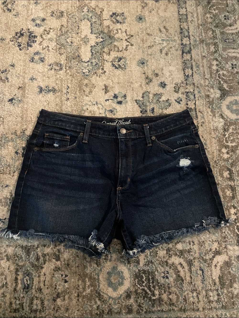 Women's Dark Wash Denim Shorts